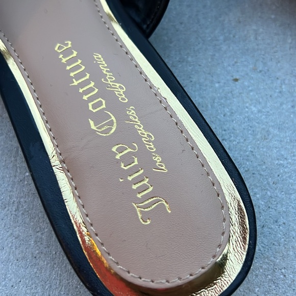 Juicy Couture black gold summer flat - Picture 2 of 4